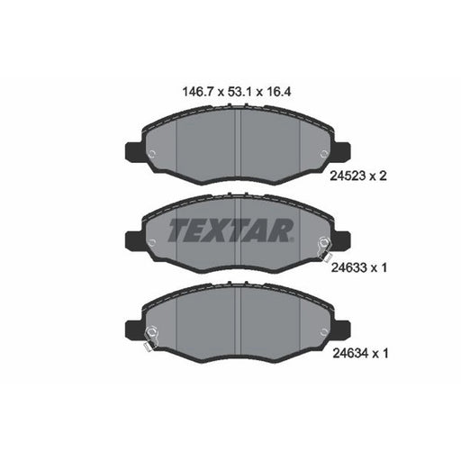 Textar Front Brake Pad Set 2452301