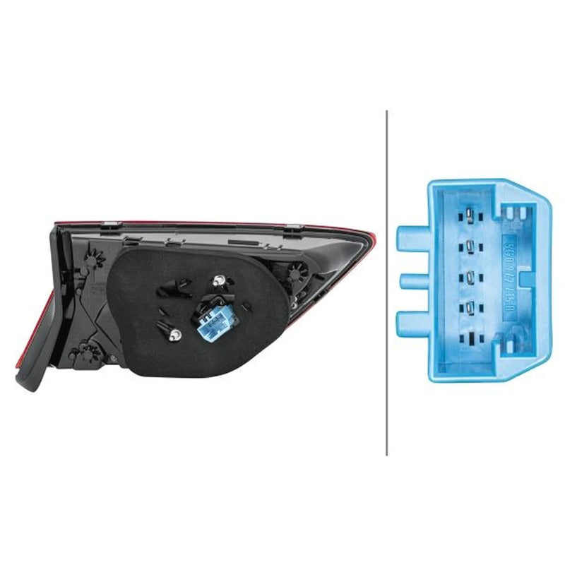 Hella Tail Light / Lamp LED Right fits VW Tiguan 2016-2024 1.4 1.5 1.6 2.0