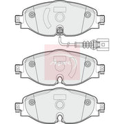 Apec Front Brake Pad Set fits Audi A1 2018 on