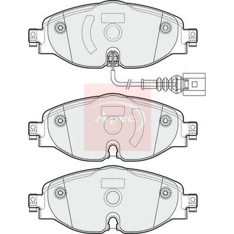 Apec Front Brake Pad Set fits Audi A1 2018 on
