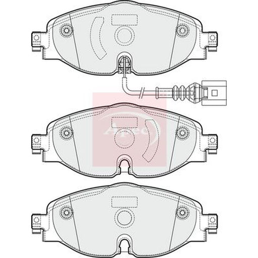 Apec Front Brake Pad Set fits Audi A1 2018 on
