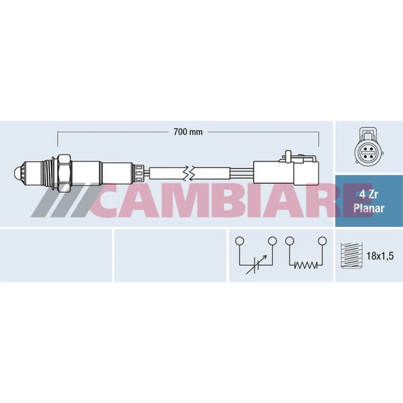 Cambiare O2 Lambda Oxygen Sensor before catalytic converter fits Ford C-Max II