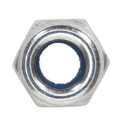 Sealey Nylon Locknut M4 Zinc Pack of 100 NLN4 Sealey - Dynamic Drive