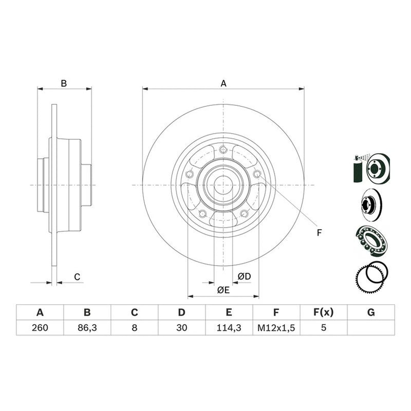 Bosch Front & Rear Brake Discs & Pads fits Renault Megane IV Grandtour 2016 on