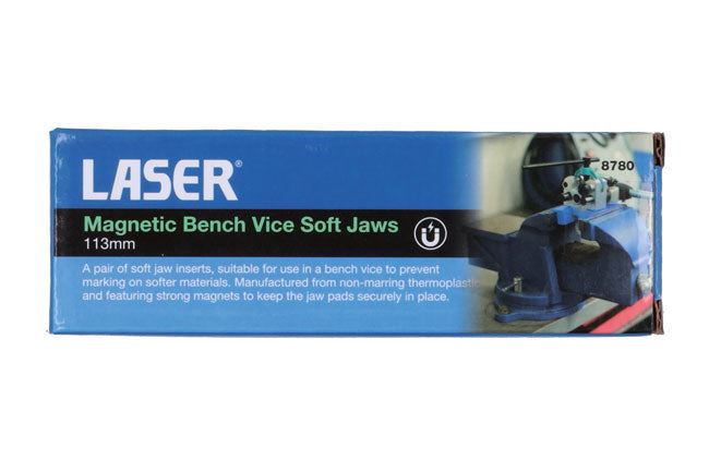 Laser Magnetic Bench Vice Soft Jaws 113mm Laser - Dynamic Drive