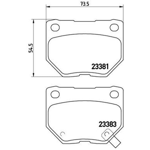 Brembo Rear Brake Discs & Pads fits Subaru Impreza 2000-2008 2.0 2.5