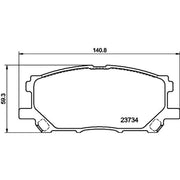 Mintex Front Brake Discs & Pads fits Toyota Harrier 2003-2013 2.4 3.0 3.3 3.5