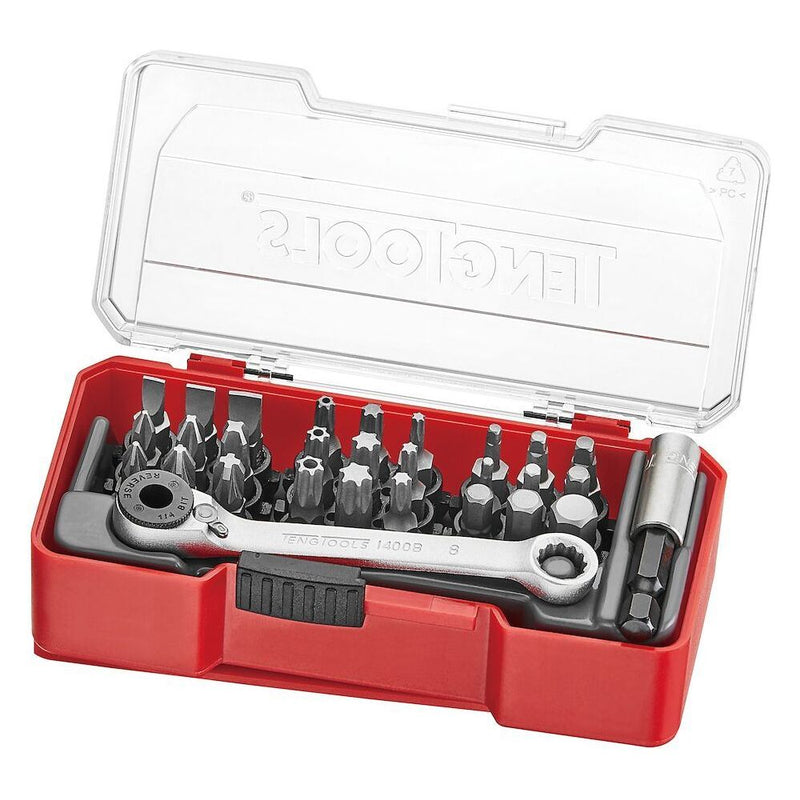 Teng Tools Bit Set With Belt Clip Mixed 29 Pieces Teng Tools - Dynamic Drive