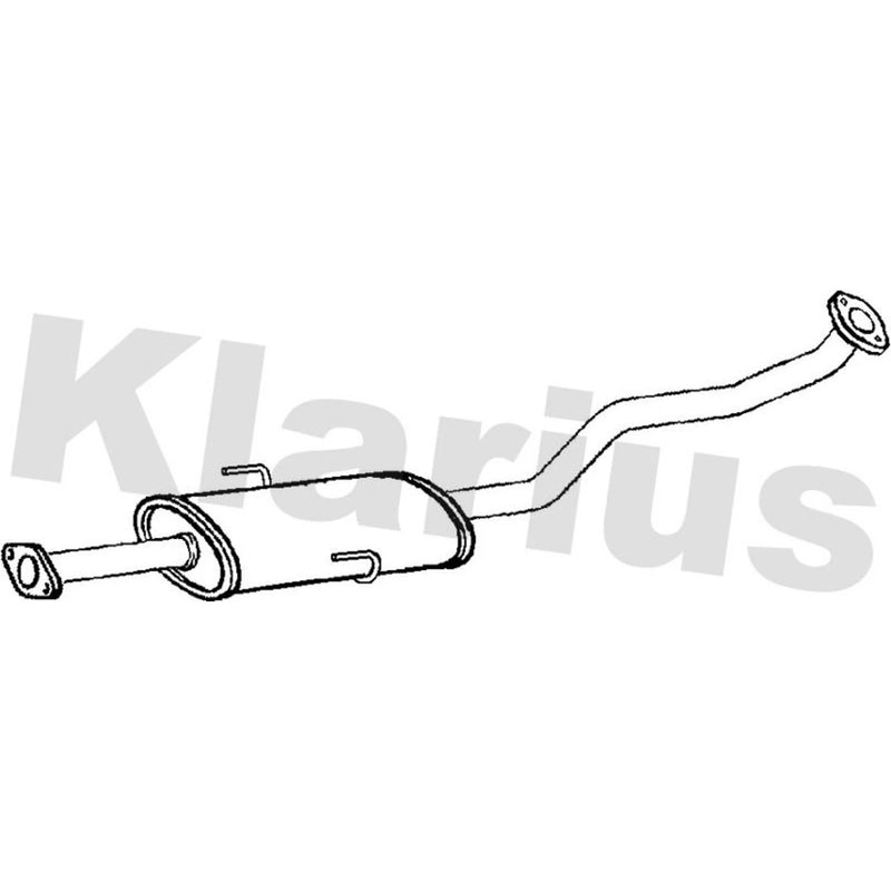 Klarius Box With Centre Pipe Centre fits Hyundai Coupe II 2001-2009 2.0