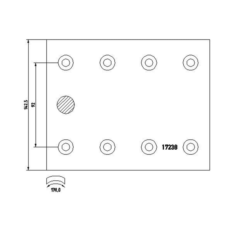 Textar Textar Cv Brake Lining Set 1723802