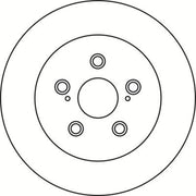 Abtex 2 x Solid Rear Brake Discs BD1715S-x2