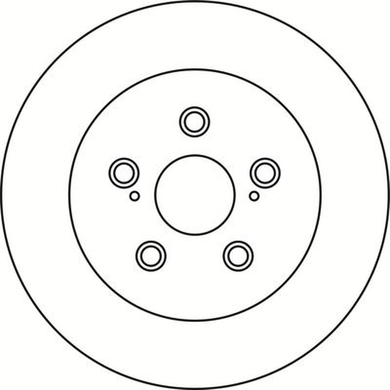 Abtex 2 x Solid Rear Brake Discs BD1715S-x2