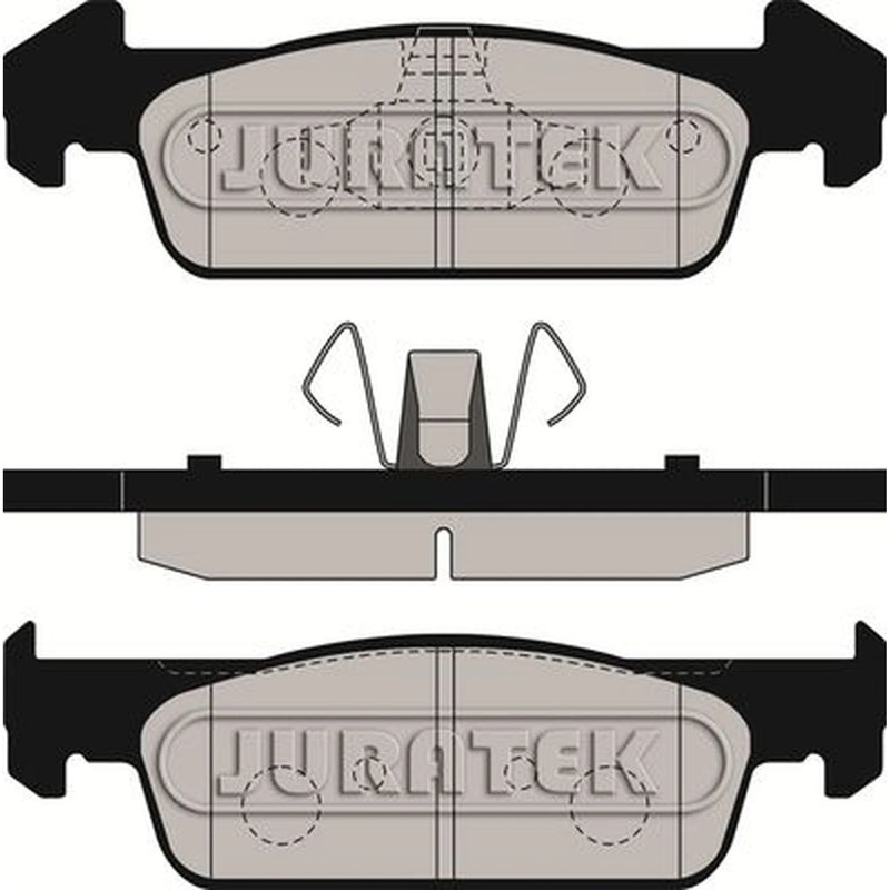 Juratek Front Brake Pad Set fits Dacia Logan II 2012 on 1.2