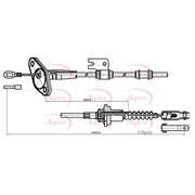Apec Clutch Control Cable Pull fits Kia Picanto I 2004-2011 1.0 1.1