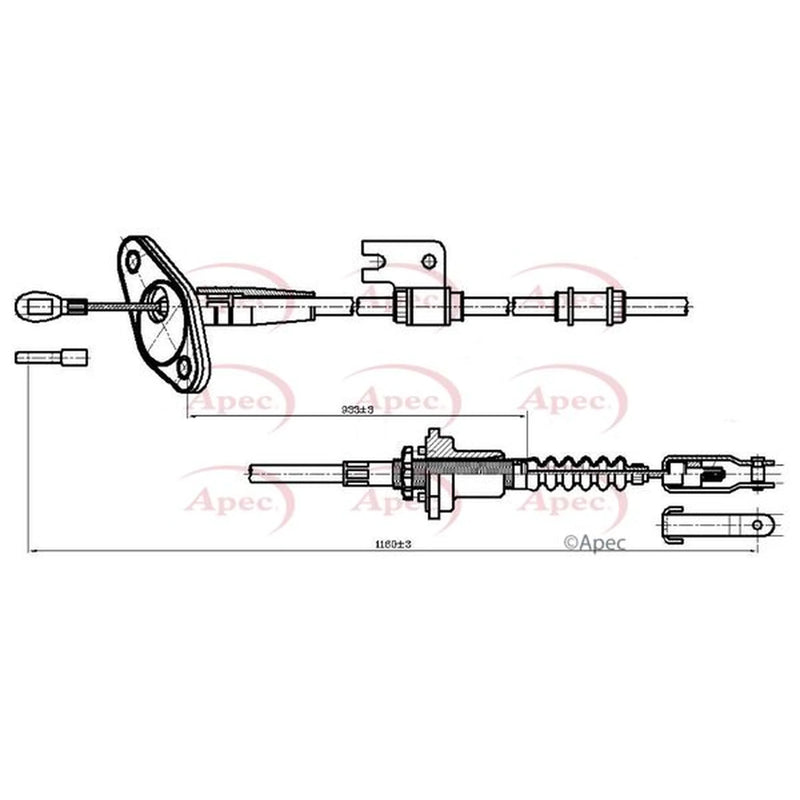 Apec Clutch Control Cable Pull CAB5011