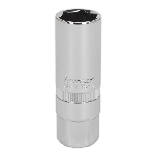 Sealey Spark Plug Socket 16mm 3/8"Sq Drive S38SP10 Sealey - Dynamic Drive