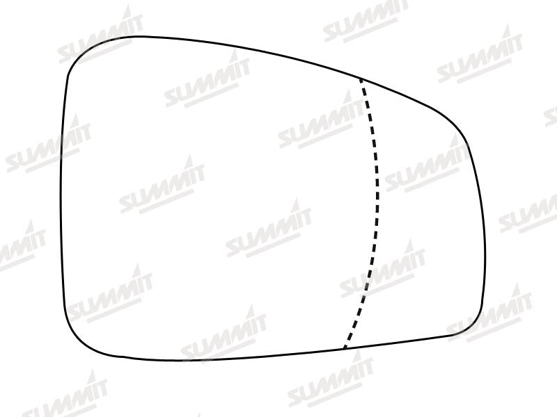 Summit Stick-On Standard Mirror Glass fits Renault Laguna 08 on RHS Summit - Bars 4 Cars