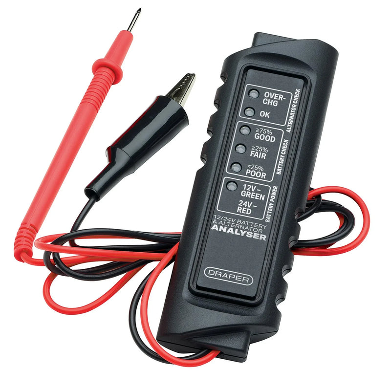 Draper Battery and Alternator Analyser 12/24V