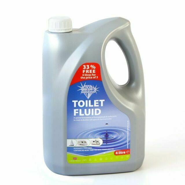 Blue Diamond 4L Toilet Fluid Chemical Concentrated Caravan, Motorhome, Boat Blue Diamond - Dynamic Drive