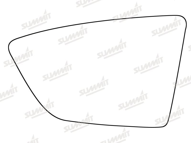 Summit Stick-On Standard Mirror Glass fits Seat Leon 12 on LHS Summit - Bars 4 Cars