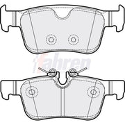 Fahren Rear Brake Pad Set FBP3885