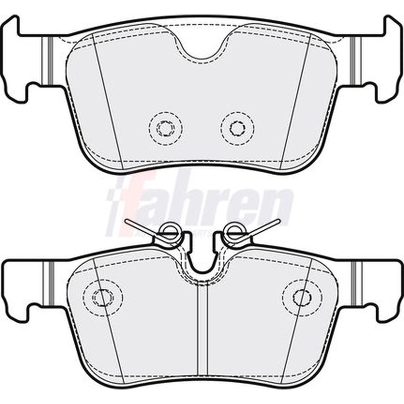 Fahren Rear Brake Pad Set FBP3885