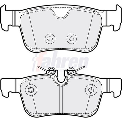 Fahren Rear Brake Pad Set FBP3885