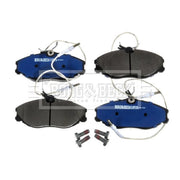 Borg & Beck Front Brake Vented Discs & Pads fits Peugeot 607 2000-2010 2.2