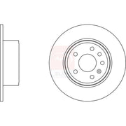 Apec Rear Brake Solid Discs & Pads fits Saab 9-5 1997-2009 2.0 2.3 3.0