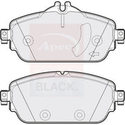 Apec Black Front Brake Pad Set fits Mercedes-Benz C-Class 2013-2023