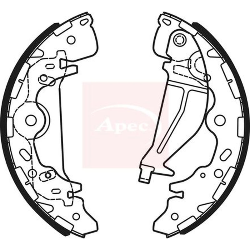 Apec Brake Shoe Set Axle Kit SHU712