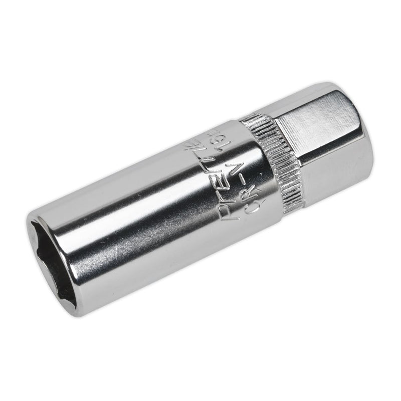 Sealey Spark Plug Socket 16mm 3/8"Sq Drive S38SP10 Sealey - Dynamic Drive