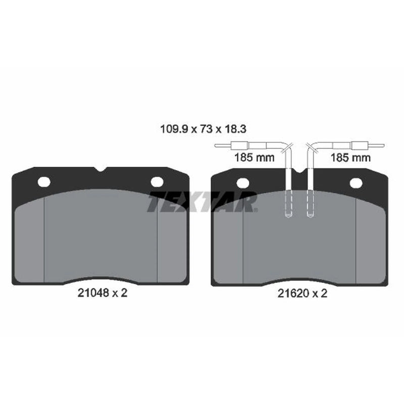 Textar Front Brake Pad Set 2104801