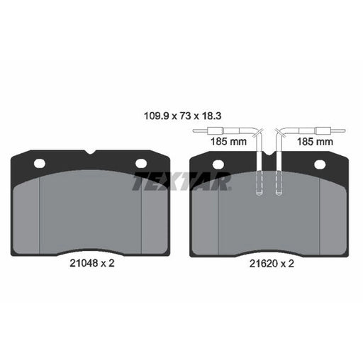 Textar Front Brake Pad Set 2104801