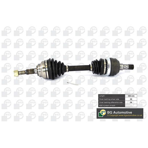 BGA CV Drive Shaft Driveshaft Front Left fits Opel Astra G 1998-2005 2.0 2.2