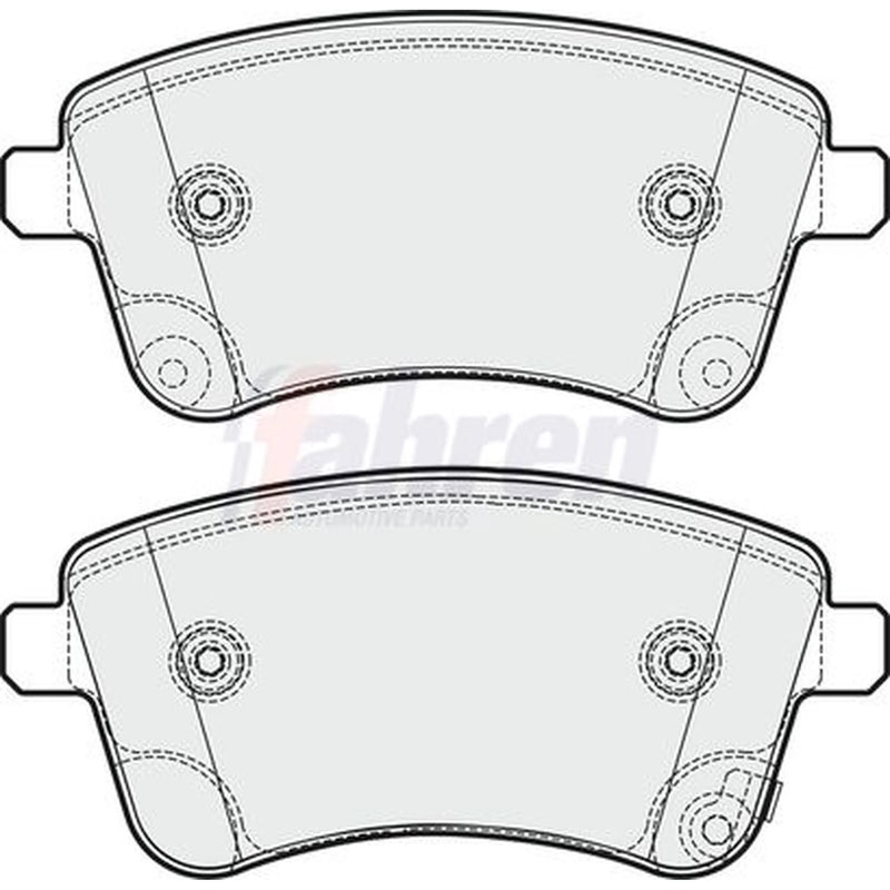 Fahren Front Brake Pad Set FBP3706