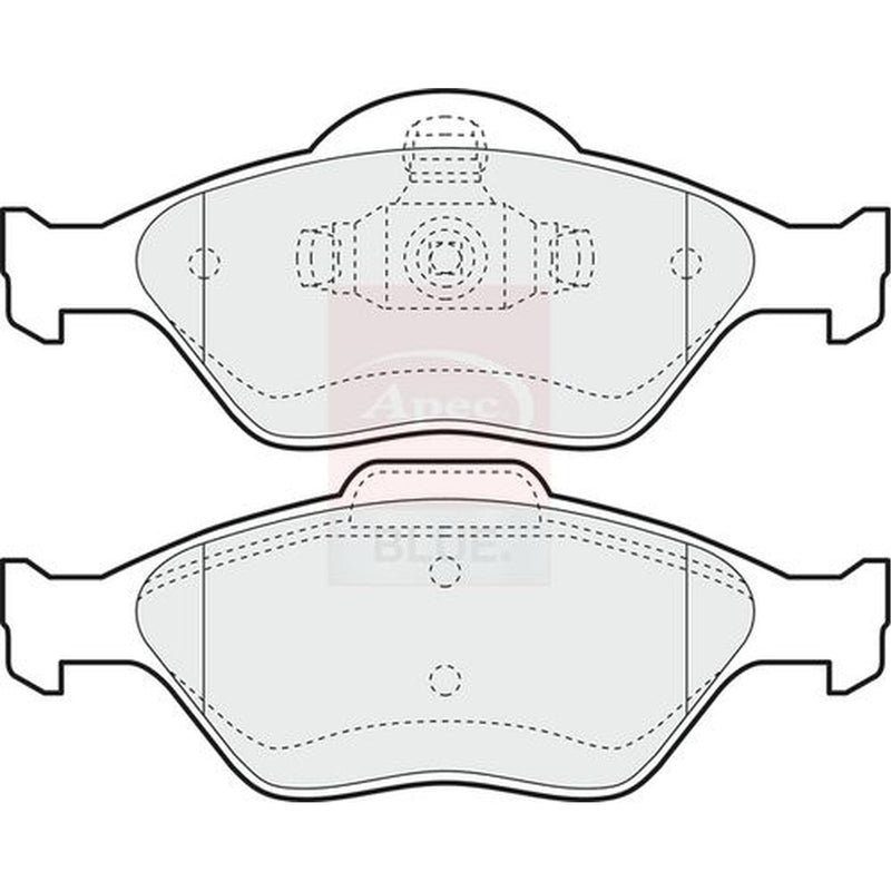 Apec Front Brake Pad Set fits Ford Courier Box Body/Mpv 2000-2003 1.8