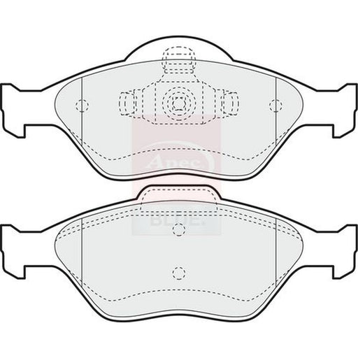 Apec Front Brake Pad Set fits Ford Courier Box Body/Mpv 2000-2003 1.8