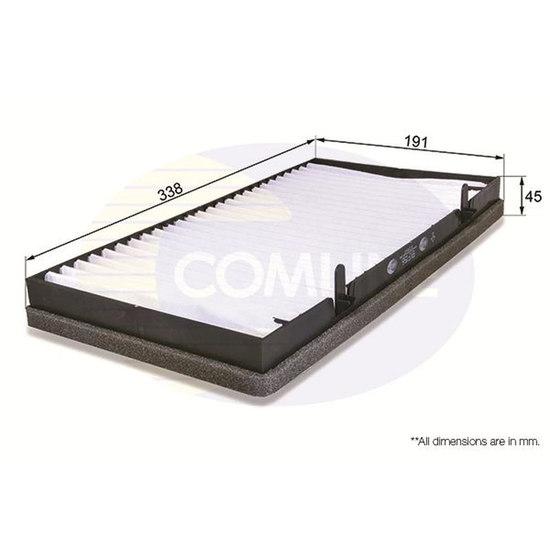Comline Cabin Air Filter (Pollen Filter) fits Nissan Primastar 2001-2006