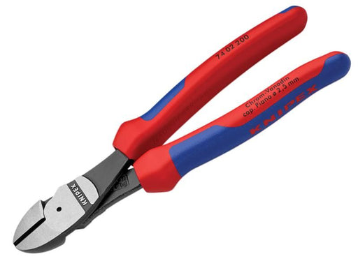 KNIPEX 74 02 200 High Leverage Diagonal Cutters Comfort Handles 200mm KNIPEX - NN4 Online