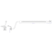 Juratek Brake Hydraulic Hose Line Rear Right fits Hyundai Santa Fé II 2006-2012