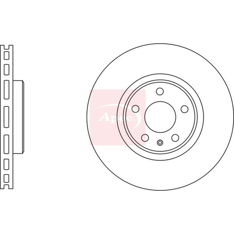Apec Front Vented & Rear Vented Brake Discs & Pads fits Audi Q5 2008-2017 2.0