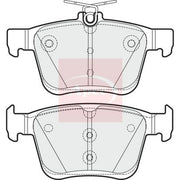 Apec Rear Brake Pad Set fits Audi A3 2012-2020 1.0 1.2 1.4 1.5 1.6 1.8