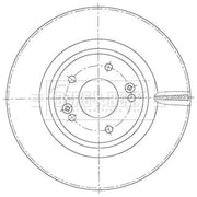Borg & Beck 2 x Vented Front Brake Discs BBD6112S