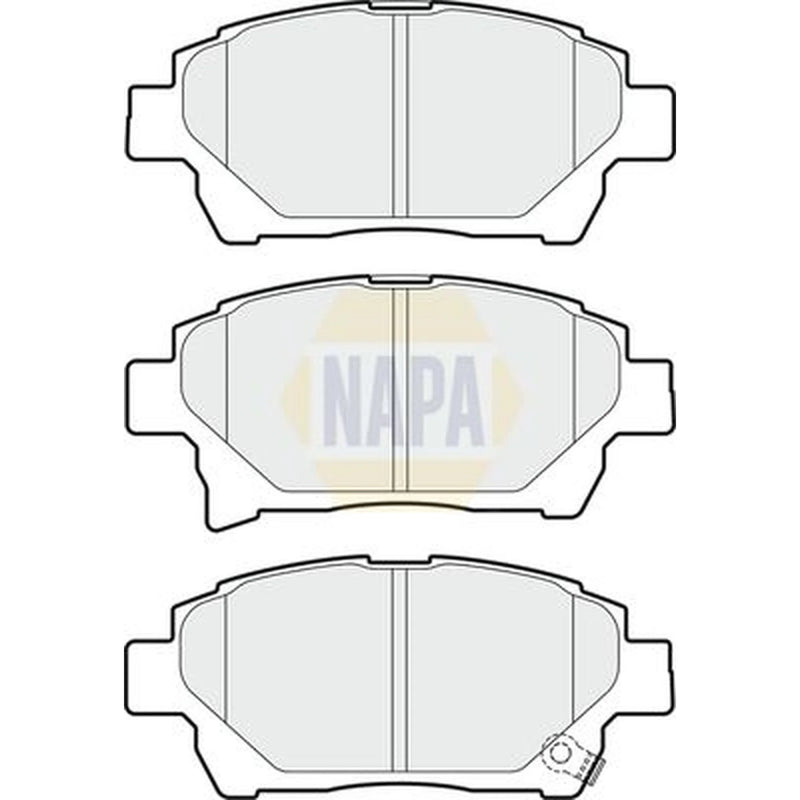 NAPA Front Brake Pad Set fits Aston Martin Cygnet 2011-2013 1.3