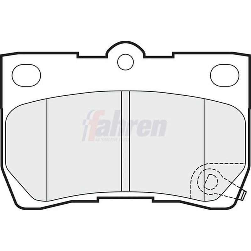 Fahren Rear Brake Pad Set FBP3335