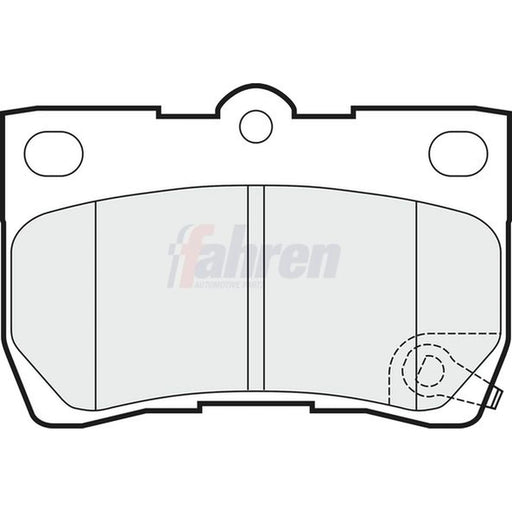 Fahren Rear Brake Pad Set FBP3335