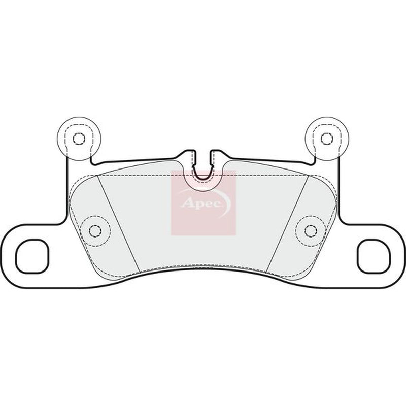 Apec Rear Brake Pad Set fits Porsche 911 2015-2019 3.0