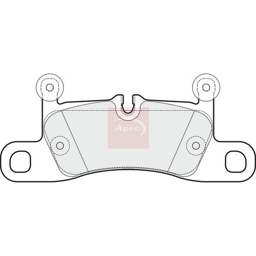 Apec Rear Brake Pad Set fits Porsche 911 2015-2019 3.0