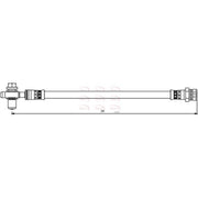 Apec Brake Hydraulic Hose Line Rear Left fits Audi A1 2011-2018 1.4 2.0